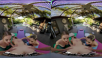 Teen (18+) Yoga Class Turns Into A Virtual Reality Orgy With Oral And Fingering