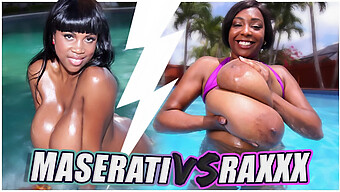 Maserati Vs Raxxx: Grande Spettacolo Di Una Bruna Dalle Tette Grandi