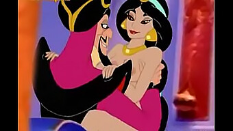 Aladdin A Jasmine Se V Kresleném Filmu Sejdou.