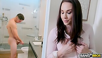 Big Natural Tits Mature Stepmom Chanel Preston Jerks Off In The Bathroom