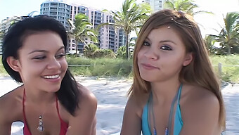 Deepthroating Miami: Two Amateur Babes Love Big Cock