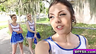 Busty Cheerleaders Indulge In A Hardcore Orgy With Their Horny Coach