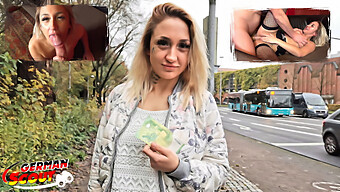 German Teen Gina Cheats On Her Girlfriend With A Street Walker