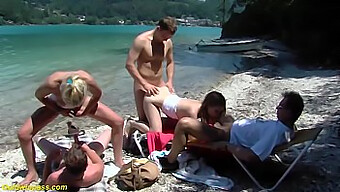 Penis Party At The Beach: A Taboo Orgy With Rough Outdoor Play