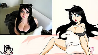 Hannah Minx'S Cartoon Breast Play In Gif