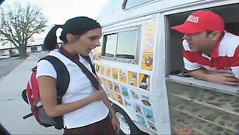 Teens With Big Asses Get Whipped And Fucked By Ice Cream Trucker