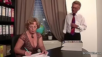 German Granny In Stockings Gets Hard Fucked By Grandpa With Facial