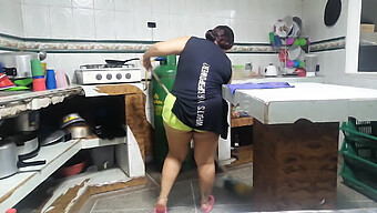 Colombian Milf Swallows Step-Son'S Load In Hot Toilet Sex