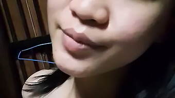 Asian Teen With Big Natural Tits Pleasures Herself In Homemade Video