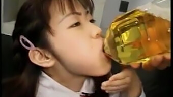 Asian Girl Gets Humiliated And Drinks Piss While Having Sex