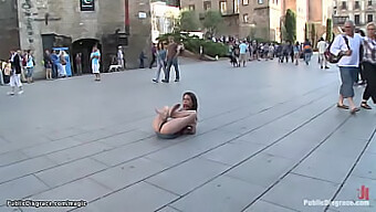 Bdsm Domination And Humiliation In Public With Spanish Beauty