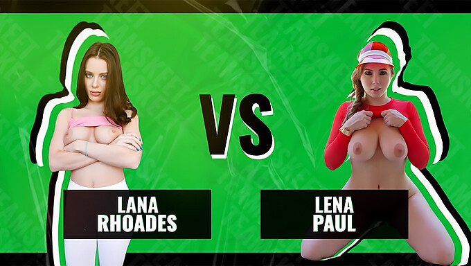 Ultimate Bouncing Breasts Competition Between Lana Rhoades And Lena Paul