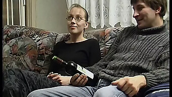 Seductive German Teen With Tight Pussy Gets Anal Orgasm On Couch