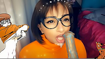 Big Ass Latina Velma Gives Blowjob To Scooby Doo'S Cock In Hd Cam Video