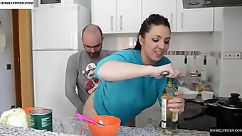 Amateur Couple Cooks Up A Steamy Kitchen Romp