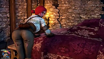 3d Game Porn Mit Triss Und The Witcher