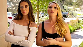 Aj Applegate Og Cassidy Klein I En Hed Trekant Med En Chef