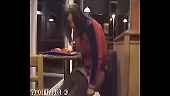 Girl Has A Urinary Emergency While Eating At A Fast Food Restaurant